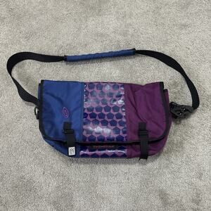 Timbuk2 Messenger Crossbody Laptop Travel Bag Purple Geometric
